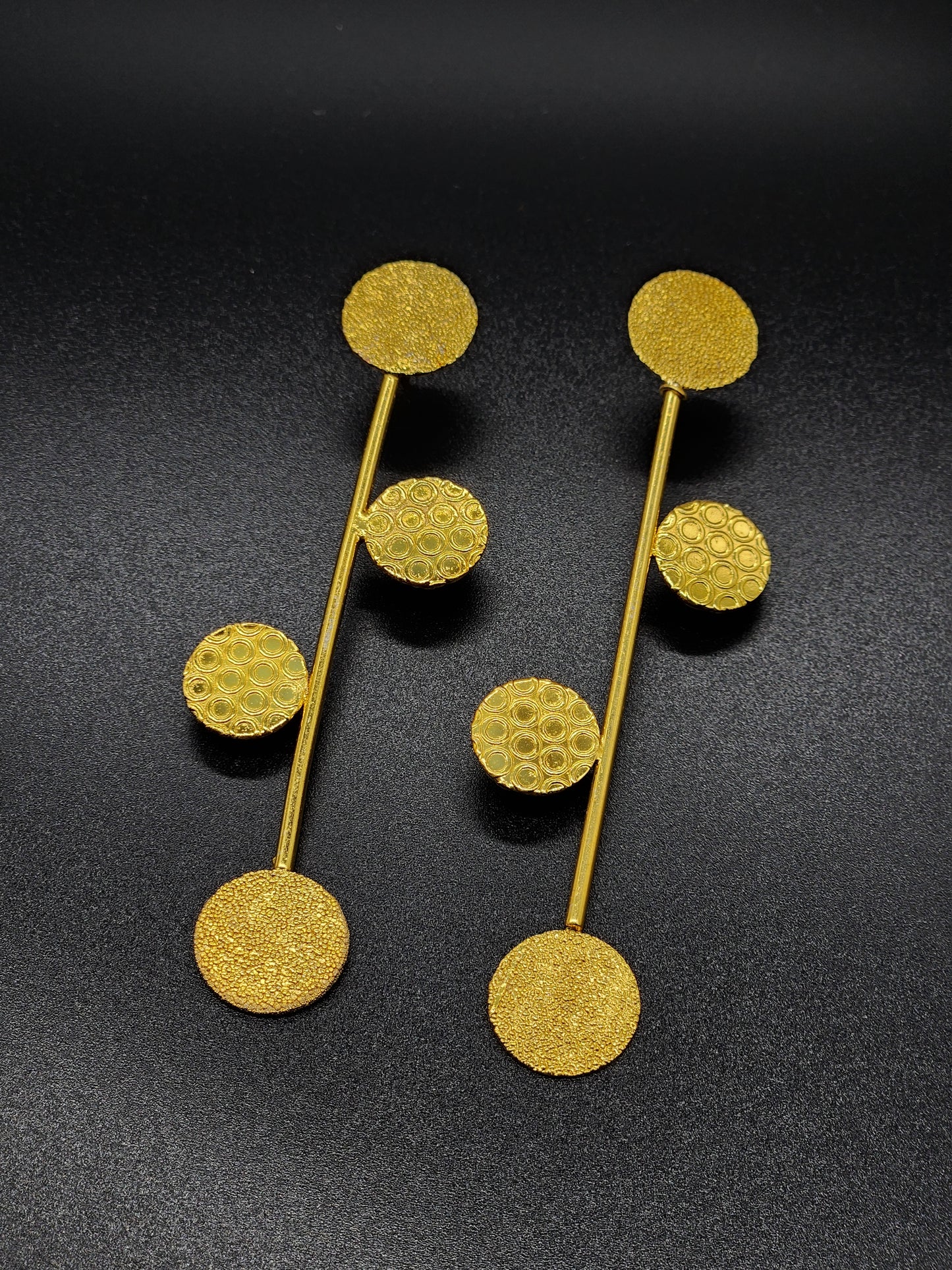 Long Polka Earrings