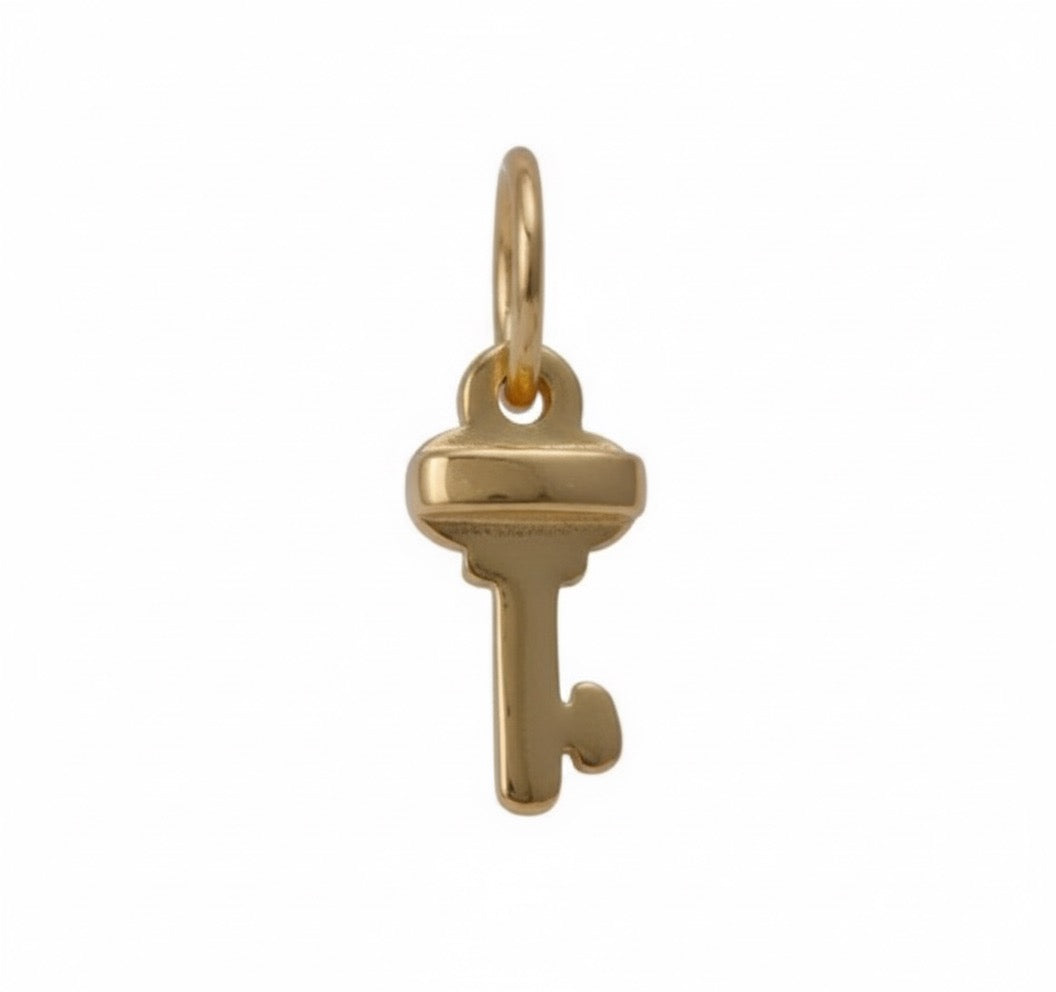 Golden Key Brass Pendant ā Unlock Your Style with Symbolic Elegance āØš