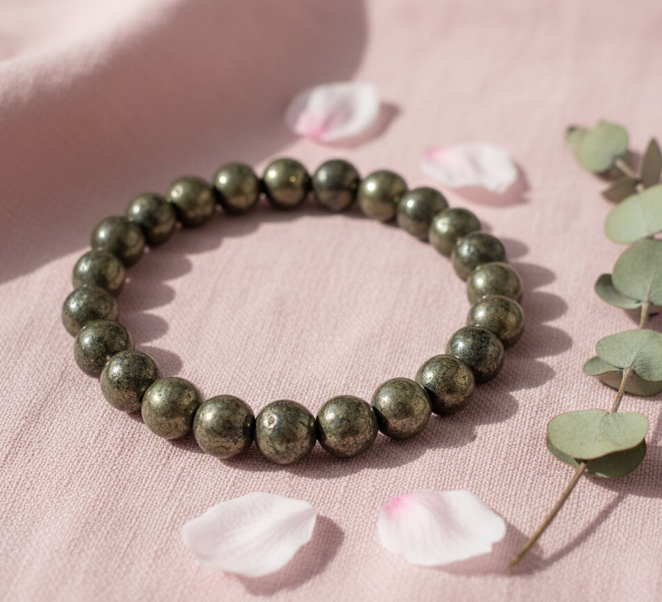 Radiant Pyrite Bracelet - The Stone of Wealth, Confidence & Positive Energy