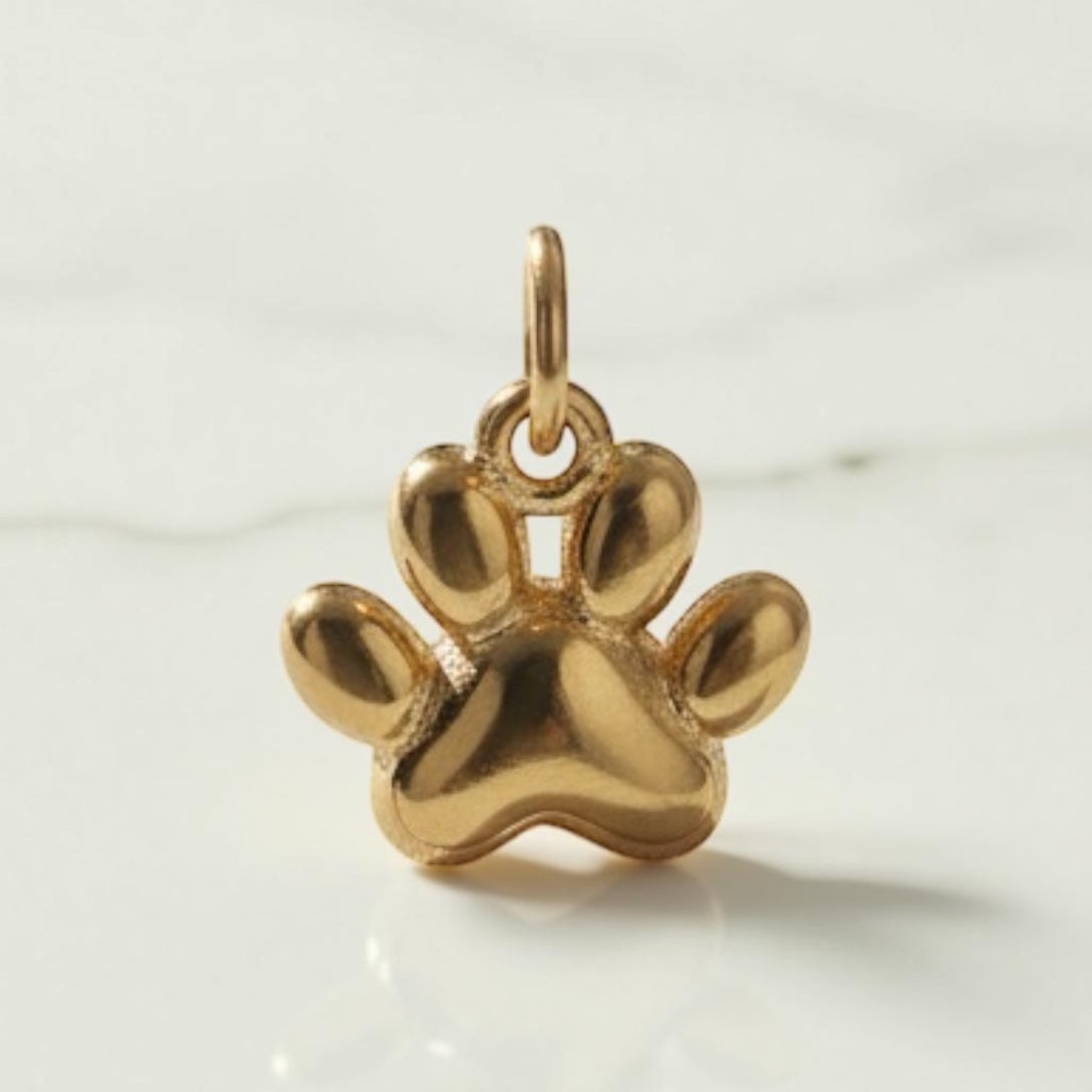 Golden Paw Brass Pendant – A Heartfelt Symbol of Love, Loyalty & Companionship 🐾