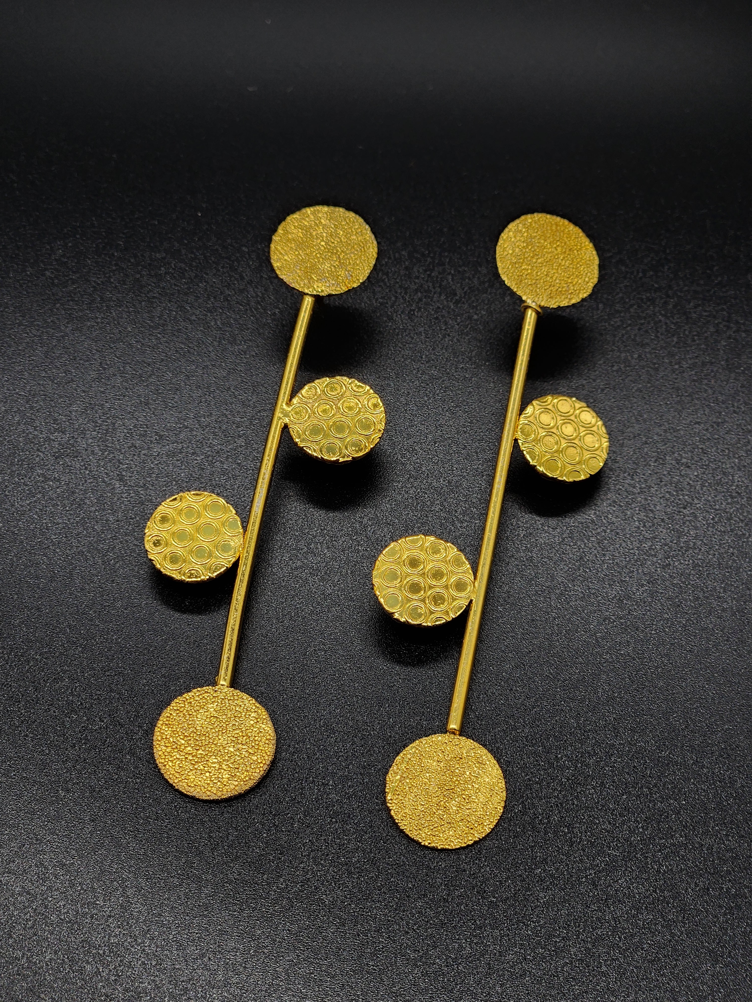 Long Polka Earrings