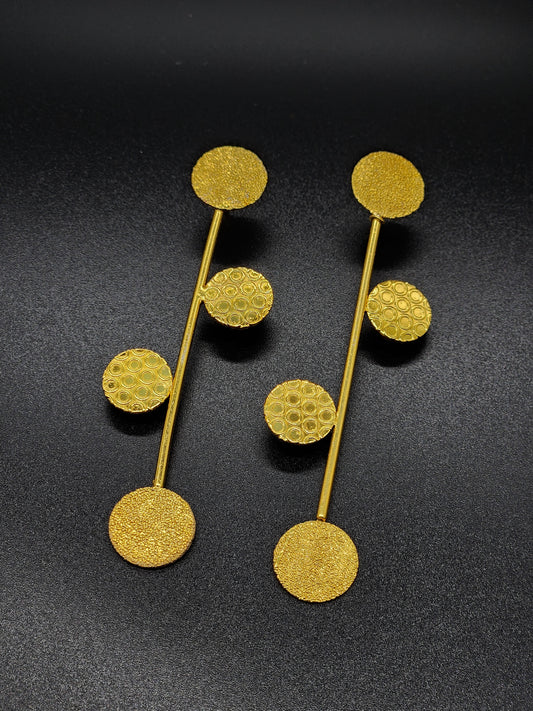 Long Polka Earrings