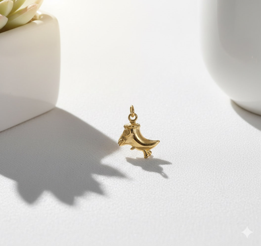 Golden Bird Brass Pendant – Symbol of Freedom, Hope & New Beginnings 🕊️✨