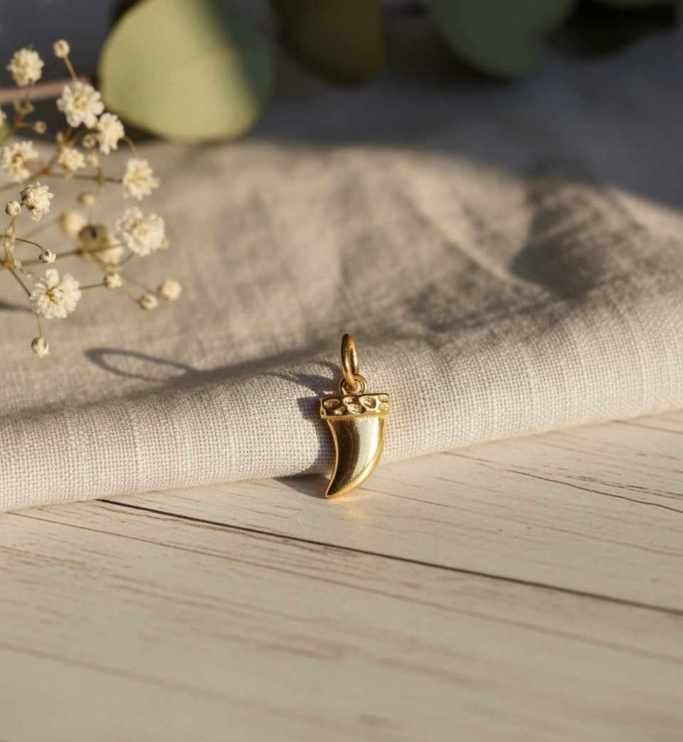 Tusker Claw Brass Pendant – Symbol of Strength & Protection