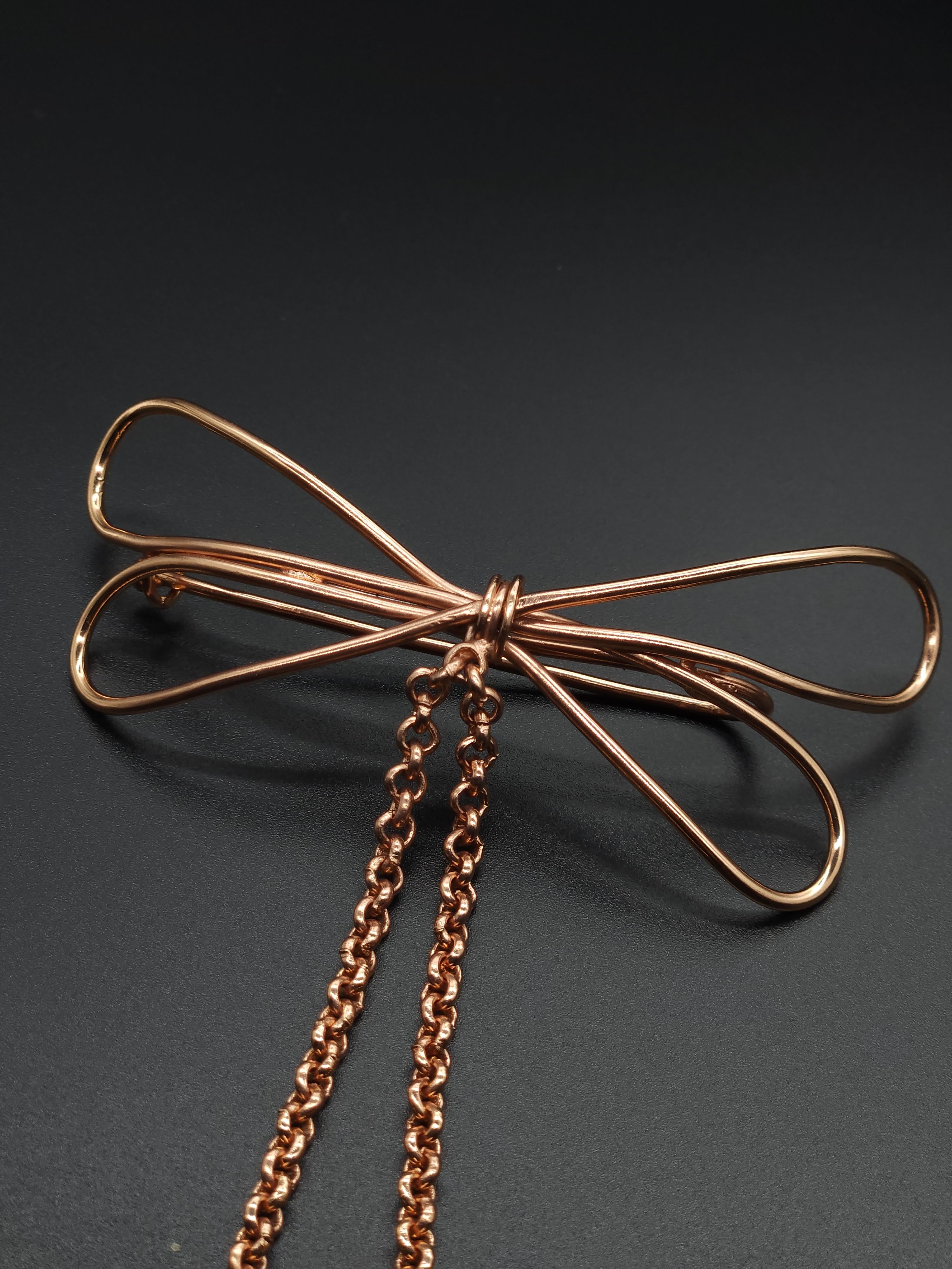 Bow Brass Hair Clip – Elegant Minimal Statement Accessory