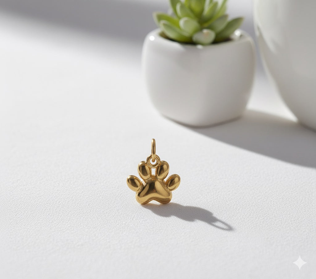Golden Paw Brass Pendant – A Heartfelt Symbol of Love, Loyalty & Companionship 🐾