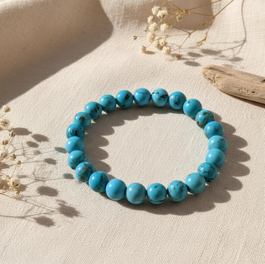 Serene Turquoise Bracelet – Balance, Healing & Timeless Elegance
