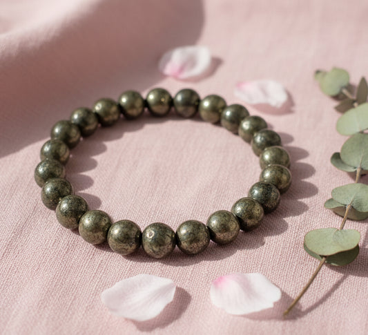 Radiant Pyrite Bracelet - The Stone of Wealth, Confidence & Positive Energy